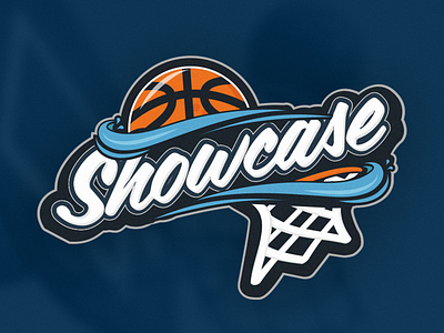 Basketball Tournament Logo Concept basketball hoops lettering logo script splash sports typography water