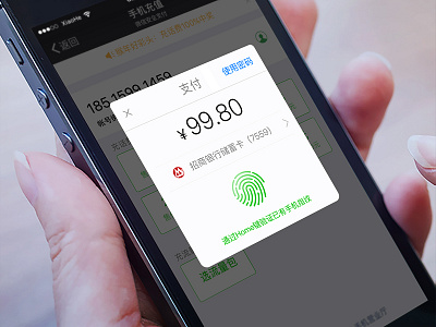 Day063 - Fingerprint Payment gui ios iphone6s ue ui ux