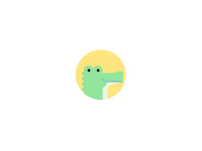 Crocodile! child crocodile fun illustration yellow
