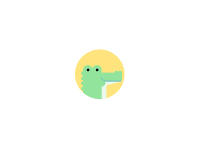 Crocodile! child crocodile fun illustration yellow