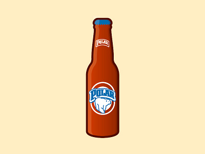 Polar Beer beer bottle flat icon illustration polar simple venezuelan