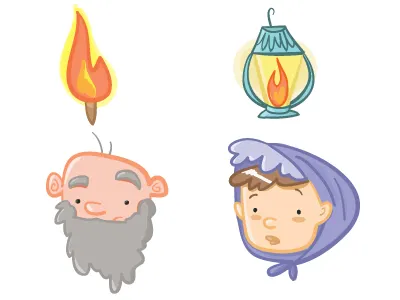 Ideas Part I character design drawing fire handdrawn illustration vector