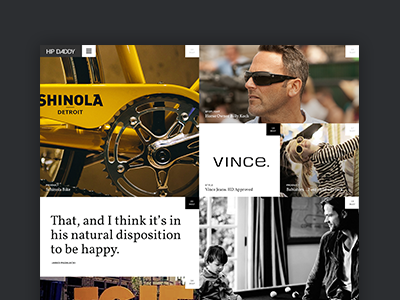 HipDaddy Website brand branding design graphic design interactive design user interface design web design