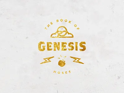 Book of Genesis (1/66) badge bible branding logo peter voth design texture