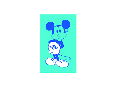 UMKEY character color cute disney fresh illustration kikillo mickey streetwear umbro