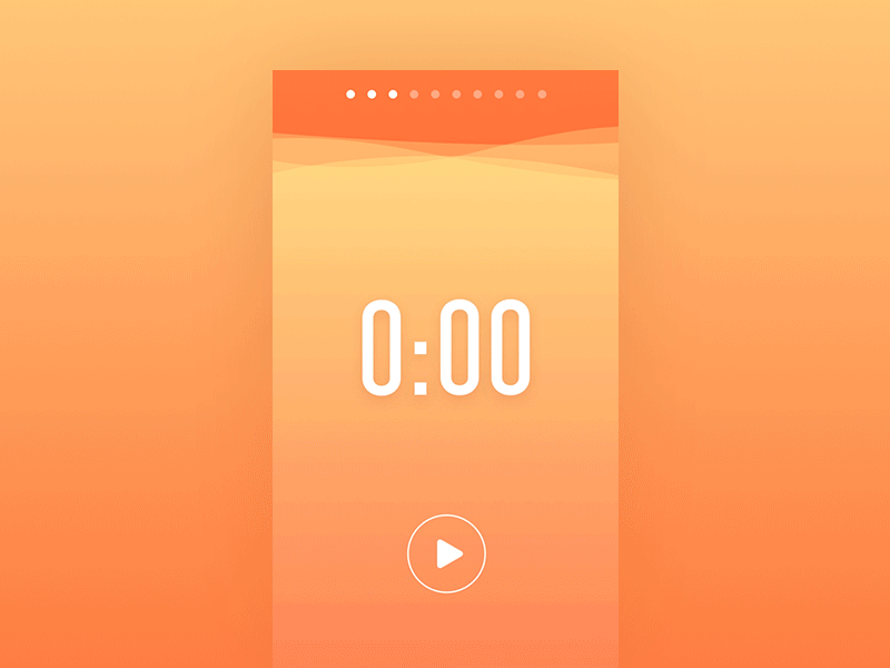 Liquid Pomodoro Timer animation app concept ios iphone mobile pomodoro principle timer ui ux