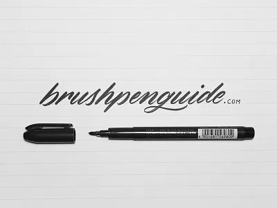 Brush Pen Guide brush pen calligraphy guide hand lettering lettering