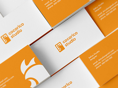 Stationery Design - Cocorico Studio Business Card Design analytics brand branding business cards data design ecommerce finance icon identity logo orange rooster saas software stationery stationery design stuoka tech