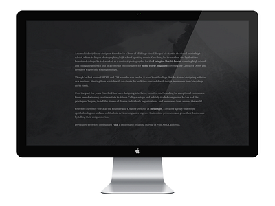 Bio (Personal Website) personal personal site website website design