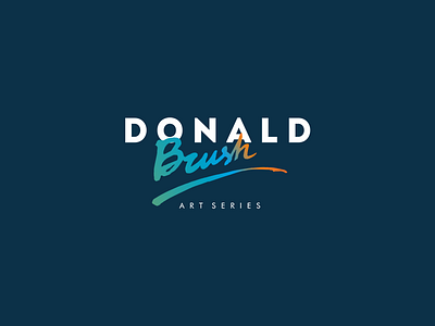 Donald Brush art brush donald logo stationery