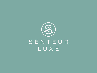 Senteur Luxe candle icon logo luxury monogram sl