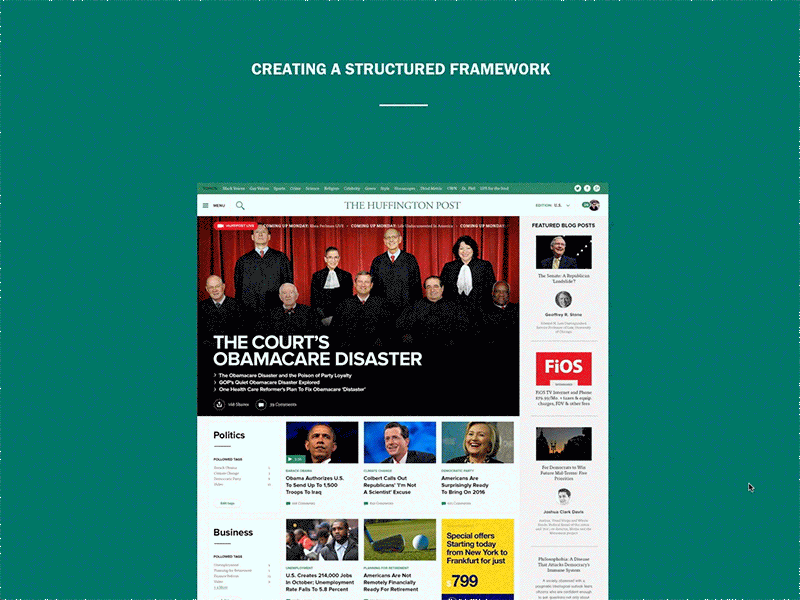 Refreshing News in 24 hours Case Study case study design green info information mobile news text typography web