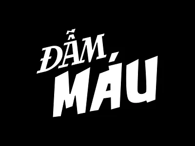 Gory bloody comic graffiti illustration lockup logo mark type typography vietnam