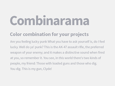 Combinarama Text A4A6AF Background F1F1F1 background color colour combinarama combination design inspiration simple