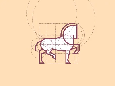 Leonardo's Horse Logo Design animal branding design horse icon identity illustration leonardo line art logo mark thick