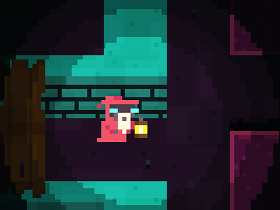 Some old guy in a maze. game art game design ggj16 global game jam oculus pixel art pixels virtual reality vr