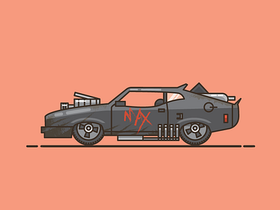 Pursuit Special 70s car film illustration movie