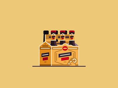 Messed Up Mondays beer flat illustration minimal monday shiner shiner bock texas