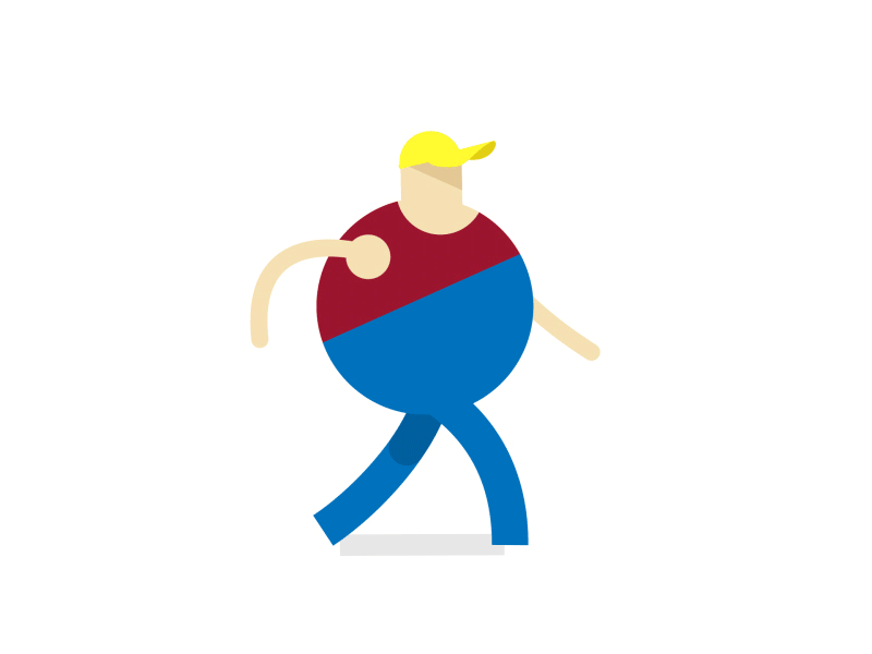 Man on a Mission after effects animation character illustration walking