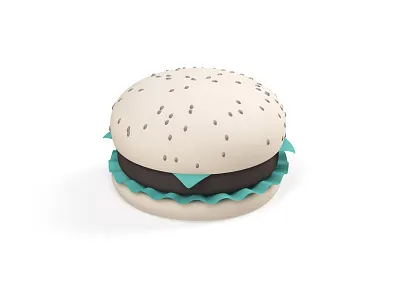 Southwest Elements 3d burger icon roadtrip southwest yummy