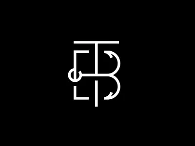 Bait & Tackle branding hook identity lettering logo monogram type typography