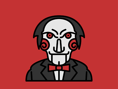 Horror Movie Characters - Billy The Puppet billy character flat horror icon movie puppet saw the