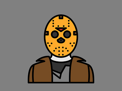 Horror Movie Characters - Jason Voorhees character flat horror icon jason movie voorhees