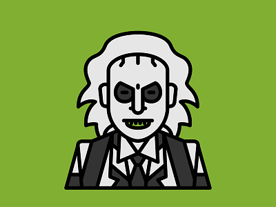 Horror Movie Characters - Beetlejuice beetlejuice character flat horror icon movie