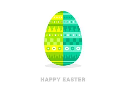 Easter Egg v. 2 easter egg flat design geometric patterns