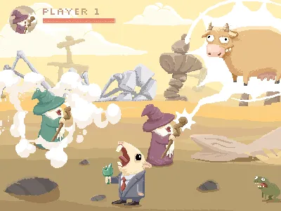 Pixel Art Game for Global Game Jam 2016 (part 1) character game gamedev gamejam magic pixel pixelart unity‬ wizard ‪ggj16‬ ‪indiegame ‪‎cute