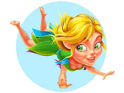 Fairy cartoon fairy fly