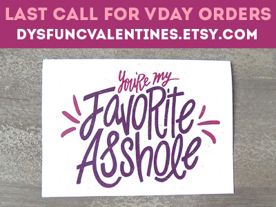 Funny Valentine's Day Cards dysfunctional valentines funny valentines hand drawn hand lettering hand letters lettering letters type typography valentine valentines day vday