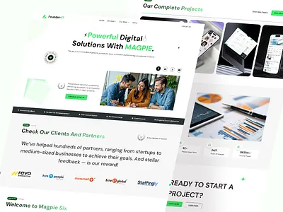 Powerful Digital Agency Ui Web Design creativedesign dribbbleshots figmadesign inspiration minimaldesign moderndesign productdesign uiux visualdesign webdesignagency