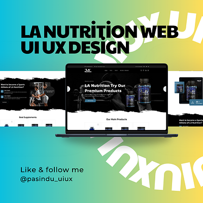 LA Nutrition Web UI UX Design app design illustration ui user interface ux web web design