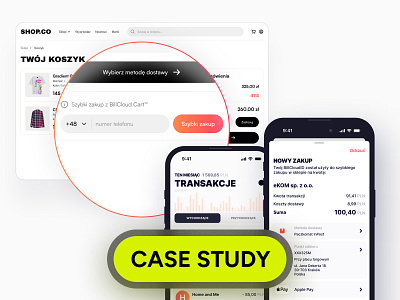 [Case Study] BillCloud - One-Click checkout app bank banking branding cart checkout fintech gateway industry logo mobile payment typography ui ux web