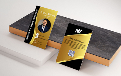 Luxury Business ID Card Design designer business card.