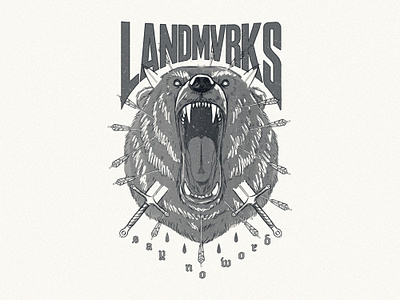 Landmvrks sketch bear bear illustration branding illustration landmvrks merch merch design sketch sketching