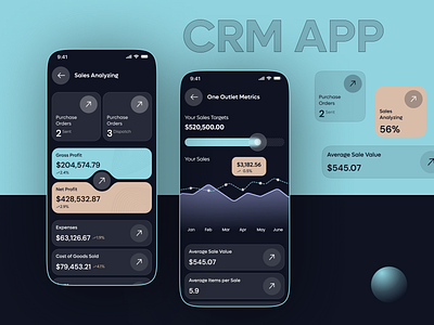 CRM Application crm app mobile application ui ux