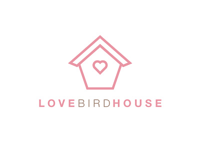 Love Bird House Logo 2 bird branding concept design heart house icon logo love