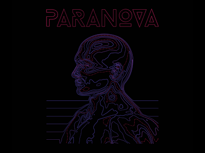 Paranova tour merch band head map merch paranova topographic