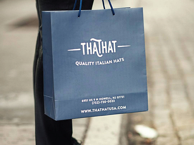 Thathat Logo branding hat hat bag hat store logo logotype mens wordmark