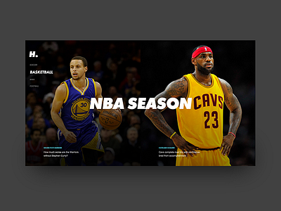 Hero Sport Prototype basketball design futura hero interaction interface jp layout sports type