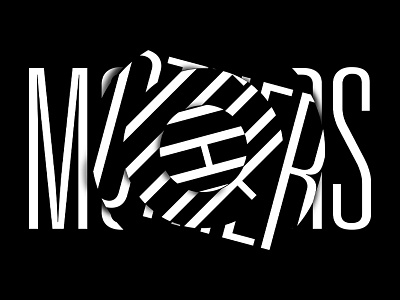Mothers poster logo black and white digital experimental logo mother poster type design typography