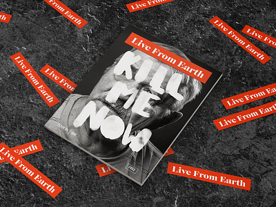 Live From Earth age clean handmade michigan minimal mockup old rough sticker typography young zine