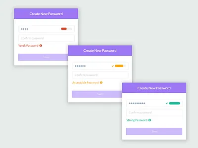 Password Strength create password password strength strength indicators
