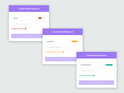 Password Strength create password password strength strength indicators