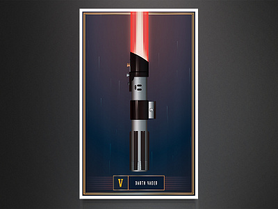 Lightsabre Poster 2 darth illustration light poster sabre space star vader wars