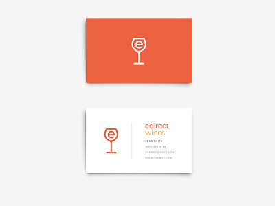 edirect wines logo branding clean ecommerce identity logo simple social wine