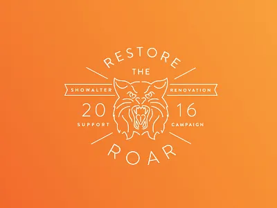 High School Field Restoration Campaign event logo monoline support wildcats wphs