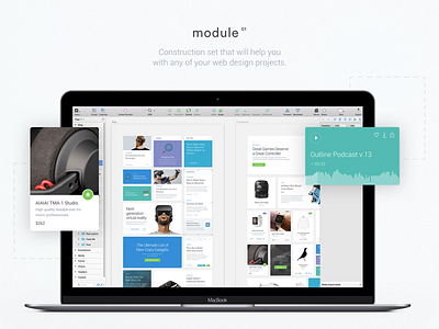 Module 01 | UI Kit blog card e commerce item media product product card ui kit